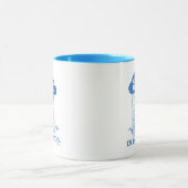 Mug cacahuètes | Snoopy Sentiment Bleu Est OK Aussi (Centre)