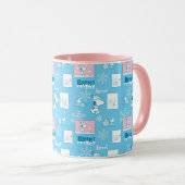 Mug cacahuètes | Snoopy Snow Day Motif (Devant droit)