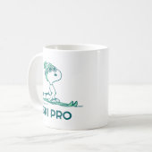 Mug cacahuètes | Snoopy sur Skis (Devant gauche)