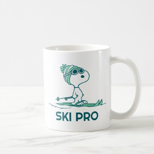 Mug cacahuètes | Snoopy sur Skis (Droite)