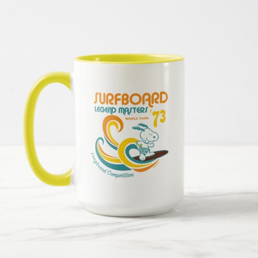 Mug cacahuètes | Snoopy Surboard Longboard Competition (Gauche)