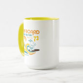 Mug cacahuètes | Snoopy Surboard Longboard Competition (Devant gauche)