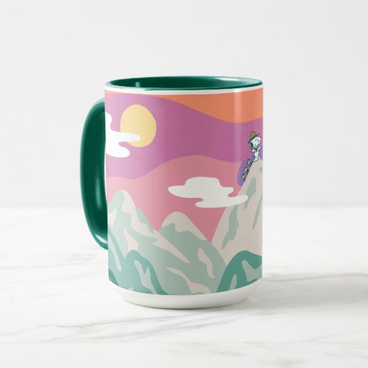 Mug cacahuètes | Snoopy & Troop Randonnée la montagne (Devant gauche)
