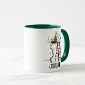 Mug cacahuètes | Snoopy & Woodstock Arbre de Noël (Devant droit)