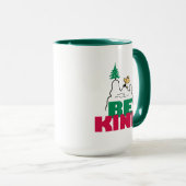 Mug cacahuètes | Snoopy & Woodstock Be Kind (Devant droit)