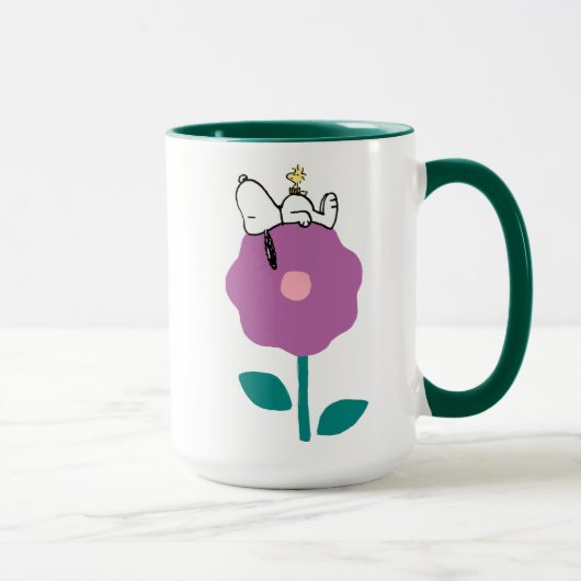 Mug cacahuètes | Snoopy & Woodstock Flower Whististle (Droite)