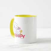 Mug cacahuètes | Snoopy & Woodstock Flowers (Devant gauche)