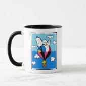Mug cacahuètes | Snoopy & Woodstock Hot Air Balloon (Gauche)