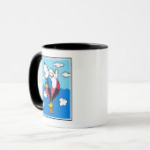Mug cacahuètes | Snoopy & Woodstock Hot Air Balloon (Devant gauche)