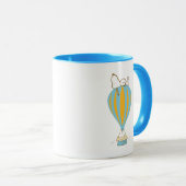 Mug cacahuètes | Snoopy & Woodstock Hot Air Balloon (Devant droit)