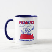 Mug cacahuètes | Snoopy & Woodstock penché autour (Gauche)