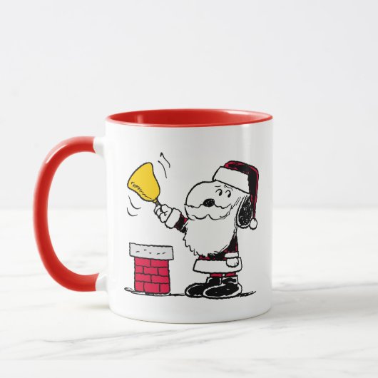 Mug cacahuètes | Snoopy & Woodstock Père Noël Bell Rin (Gauche)