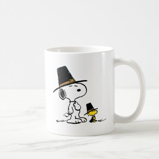 Mug cacahuètes | Snoopy & Woodstock Pilgrim (Droite)