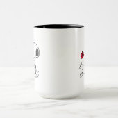 Mug cacahuètes | Snoopy & Woodstock Rouge & Noir (Centre)