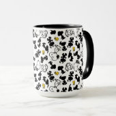 Mug cacahuètes | Snoopy & Woodstock Shadow Motif (Devant droit)