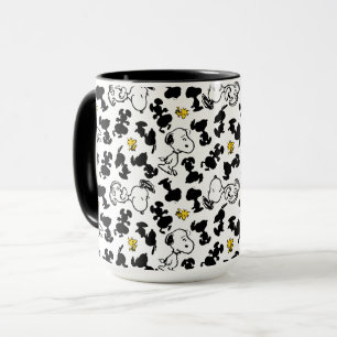 Mug cacahuètes   Snoopy & Woodstock Shadow Motif