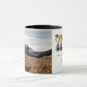 Mug cacahuètes | Texte et photo personnalisés (Centre)