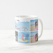 Mug cacahuètes | Vacances plage | Collage de photos (Devant droit)
