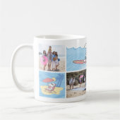 Mug cacahuètes | Vacances plage | Collage de photos (Gauche)
