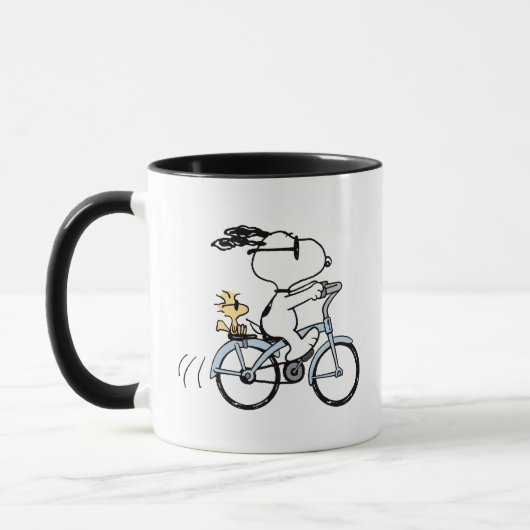 Mug cacahuètes | Vélo Snoopy & Woodstock (Gauche)