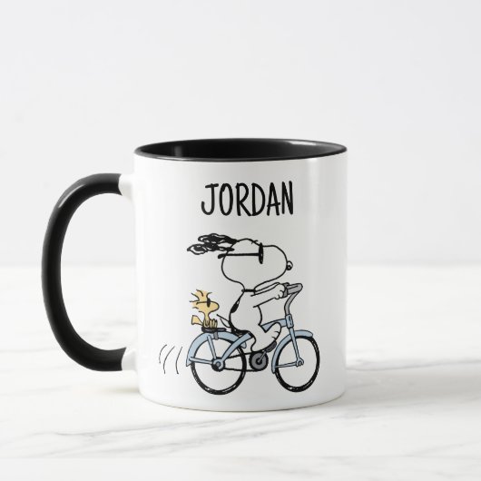 Mug cacahuètes | Vélo Snoopy & Woodstock (Gauche)