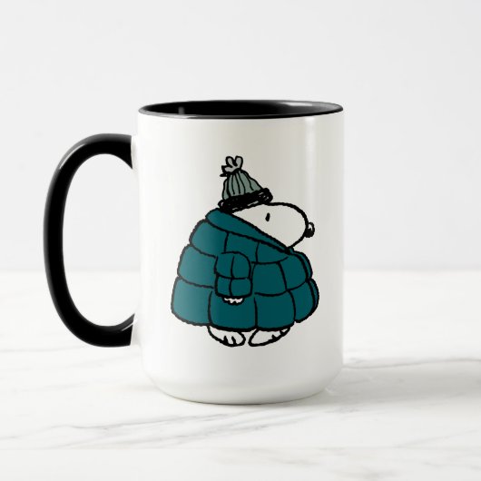 Mug cacahuètes | Veste Snoopy Winter Puffer (Gauche)