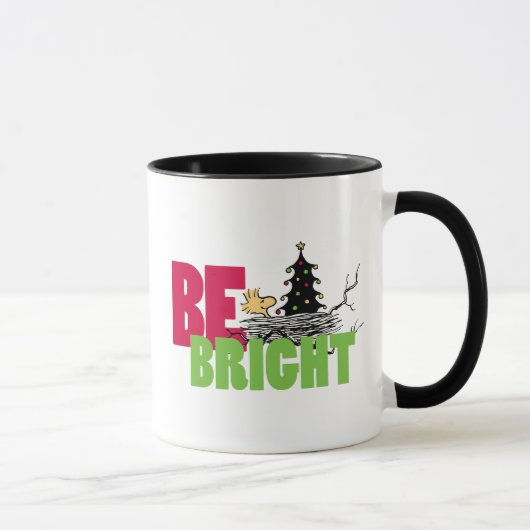 Mug cacahuètes | Woodstock Noël Soyez brillant (Droite)
