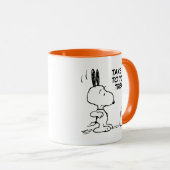 Mug cacahuètes | Woodstock Scares Snoopy (Devant droit)