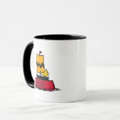 Mug cacahuètes | Woodstock Snoopy Plat Bateau à voile (Devant gauche)