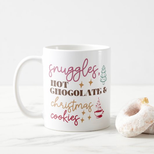 Mug Cacao Chaud Câlins - Noël (Avec donut)