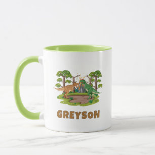 Mug Cacao Chaud Personnalisé Dinosaure Enfants