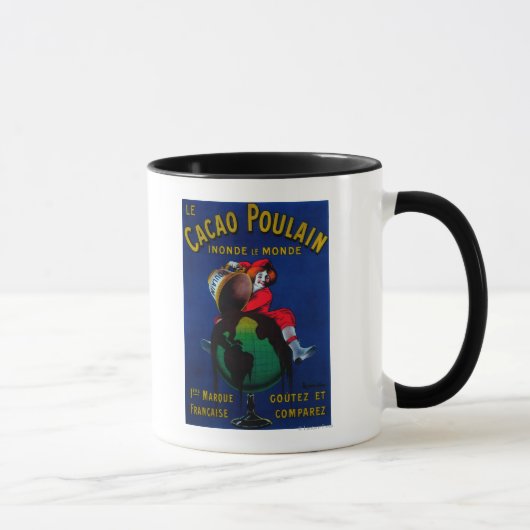Mug Cacao Poulain Poster Vintage Europe (Droite)