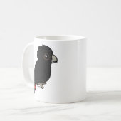Mug cacatoès noir Rouge-coupé la queue (Devant gauche)