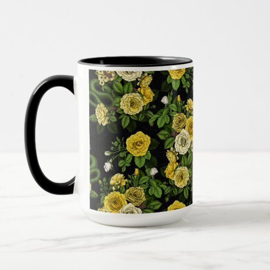 Mug Caché en rose, jaune et vert (Gauche)