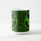 Mug Cache Jurassique en Cuir de Dinosaure Vert (Centre)