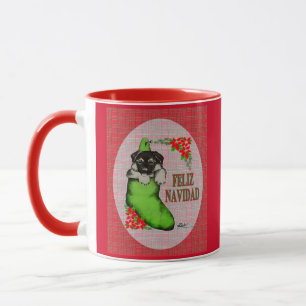 Mug Cachorrito Feliz Navidad