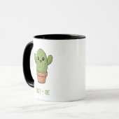 Mug Cact-Us Drôle de Couple de Cactus Cadeau d'Anniver (Devant gauche)