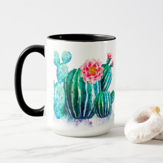 Mug cactus aquarelle