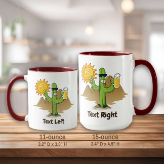 Mug Cactus avec bière