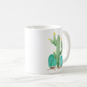 Mug Cactus Cactées Aquarelle Désert Sud-Ouest Succulen (Devant droit)