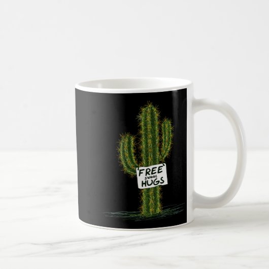 Mug Cactus Cacti Funny Art Humor Sweet Hugs (Droite)