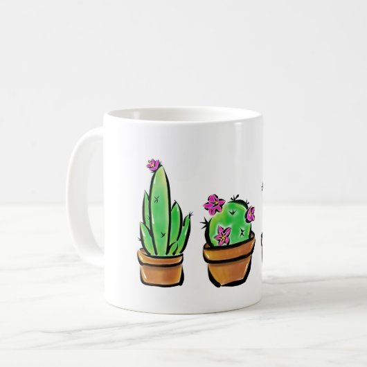 Mug Cactus cactus cactus succulents (Devant gauche)