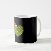Mug Cactus Coeur Noël (Devant droit)