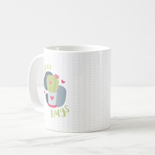 Mug Cactus Coeurs et Coeurs Gratuits (Devant gauche)