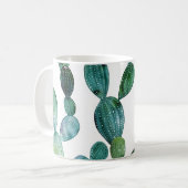 Mug Cactus Craze : Tendance de l'aquarelle tropicale (Devant gauche)