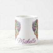 Mug Cactus Dans Un Nom En Forme De Coeur (Centre)