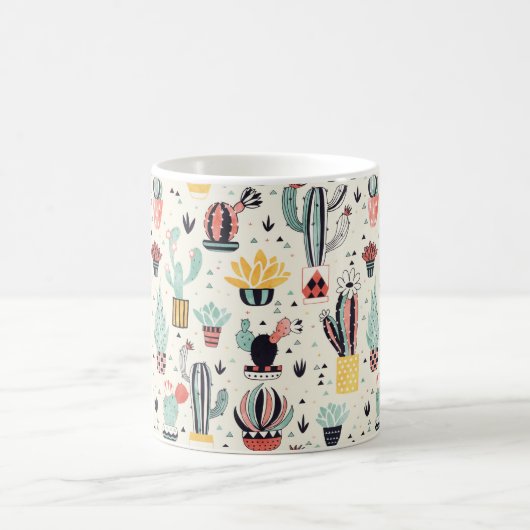 Mug Cactus dans un pot avec le Succulent et les (Centre)