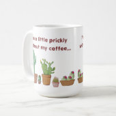 Mug Cactus D'Aquarelle Mignonne Et Drôle Sans Mon (Devant gauche)