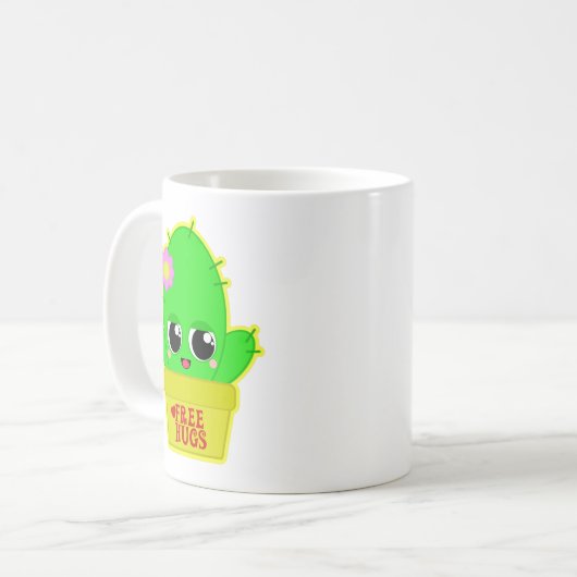 Mug Cactus de Kawaii (Devant gauche)