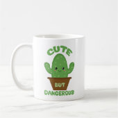 Mug - Cactus de Kawaii - drôle mignon mais dangereux (Gauche)